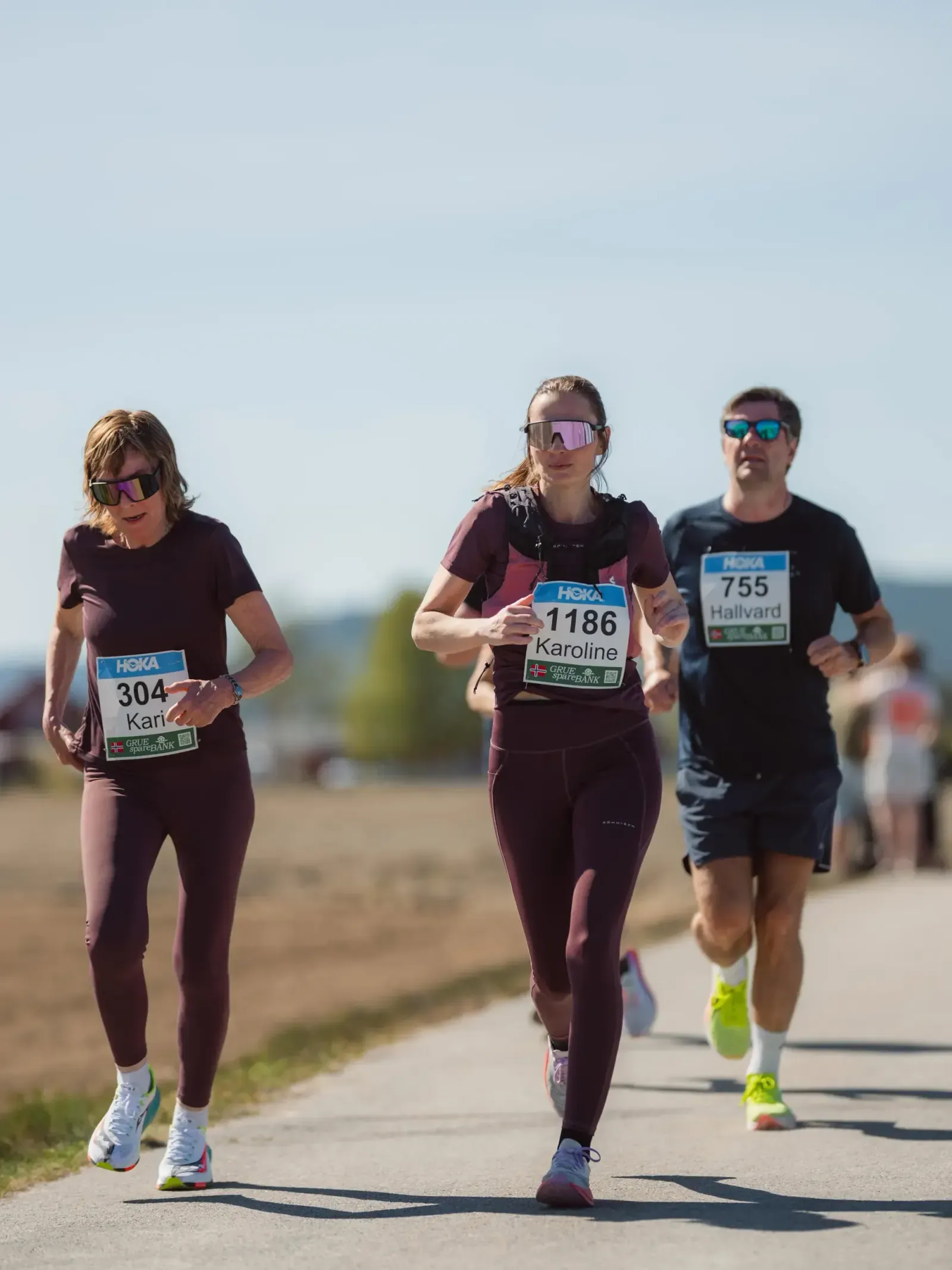 Löpare på Grue Halvmaraton